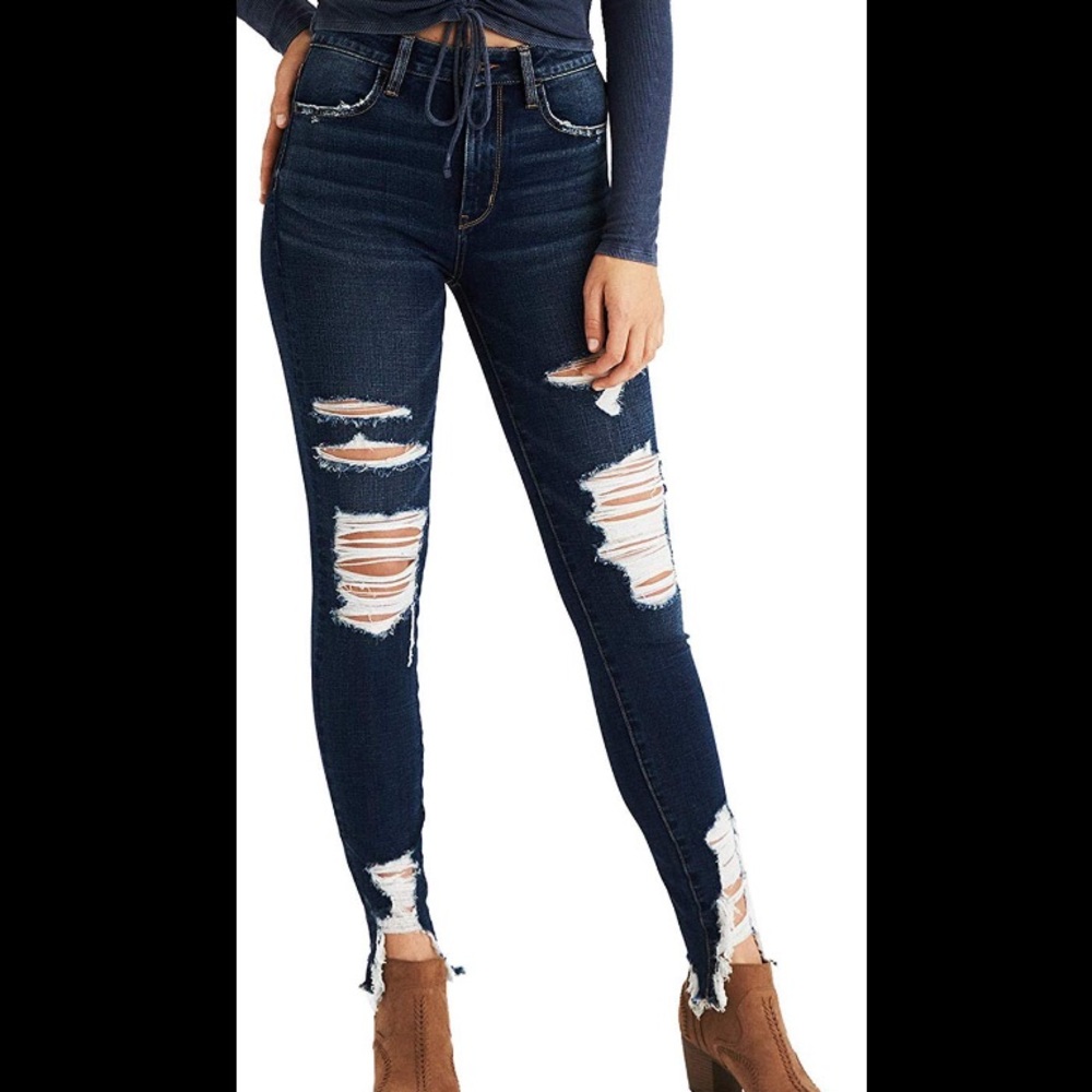 American Eagle SUPER HIGH-WAISTED JEGGING Size 2 extra short